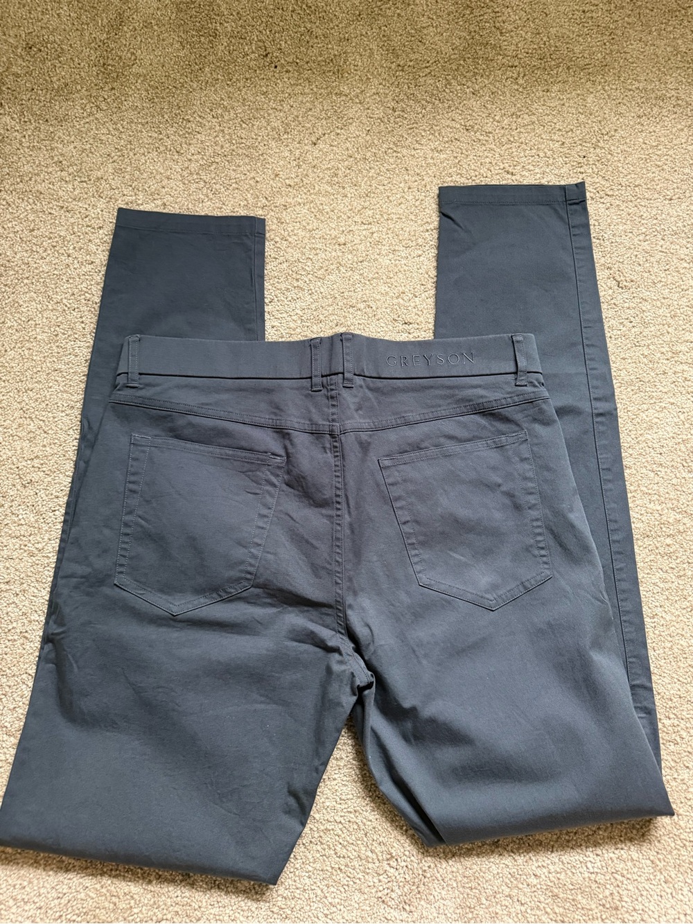 Greyson Armonk Navy Slim-Leg Pants 32x32